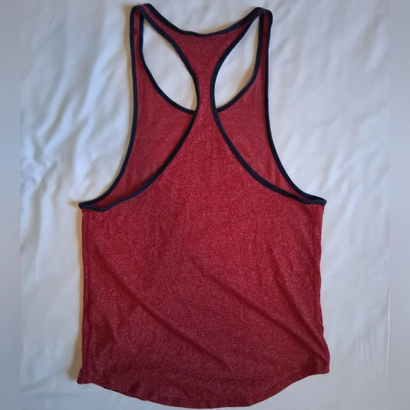 Nike- Red Heathered Muscle Tank. Size S. Genuine MLB Merch. - Picture 2 of 9
